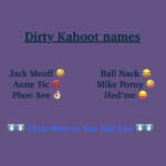 150 Kahoot Names Inappropriate Dirty And Funny 2022 ItsDailyTech