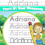 Adriana Letter Tracing For Kids Trace My Name Workbook Tracing Books