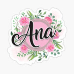 Ana Name Sticker By Badinboow Redbubble