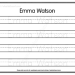 Custom Name Tracing Worksheets Your Home Teacher Letter Tracing