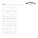 Kids Tracing Templates Create Worksheets Name Worksheet Editable For