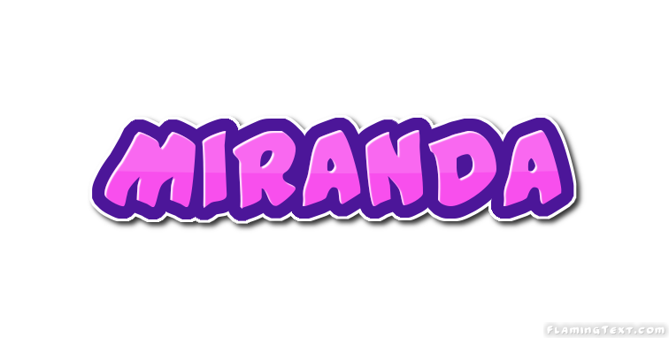 Miranda Flaming Text