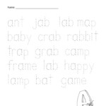 Name Tracing Kinder AlphabetWorksheetsFree