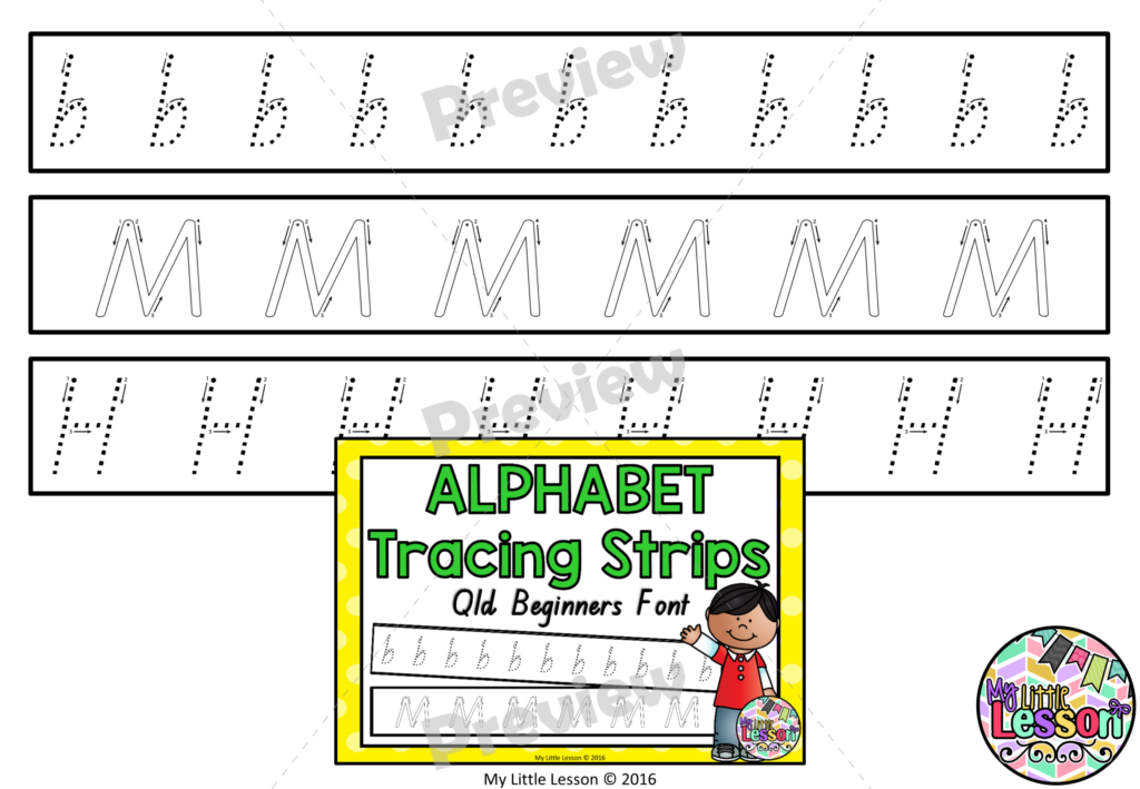 Name Tracing Qld Font AlphabetWorksheetsFree