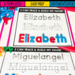 Name Tracing Worksheet Elizabeth Dot To Dot Name Tracing Website