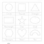 Pre K Shapes Worksheets Activity Shelter Printable Shape Tracing