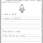 Preschool Writing Sentences Worksheets Writing Worksheets