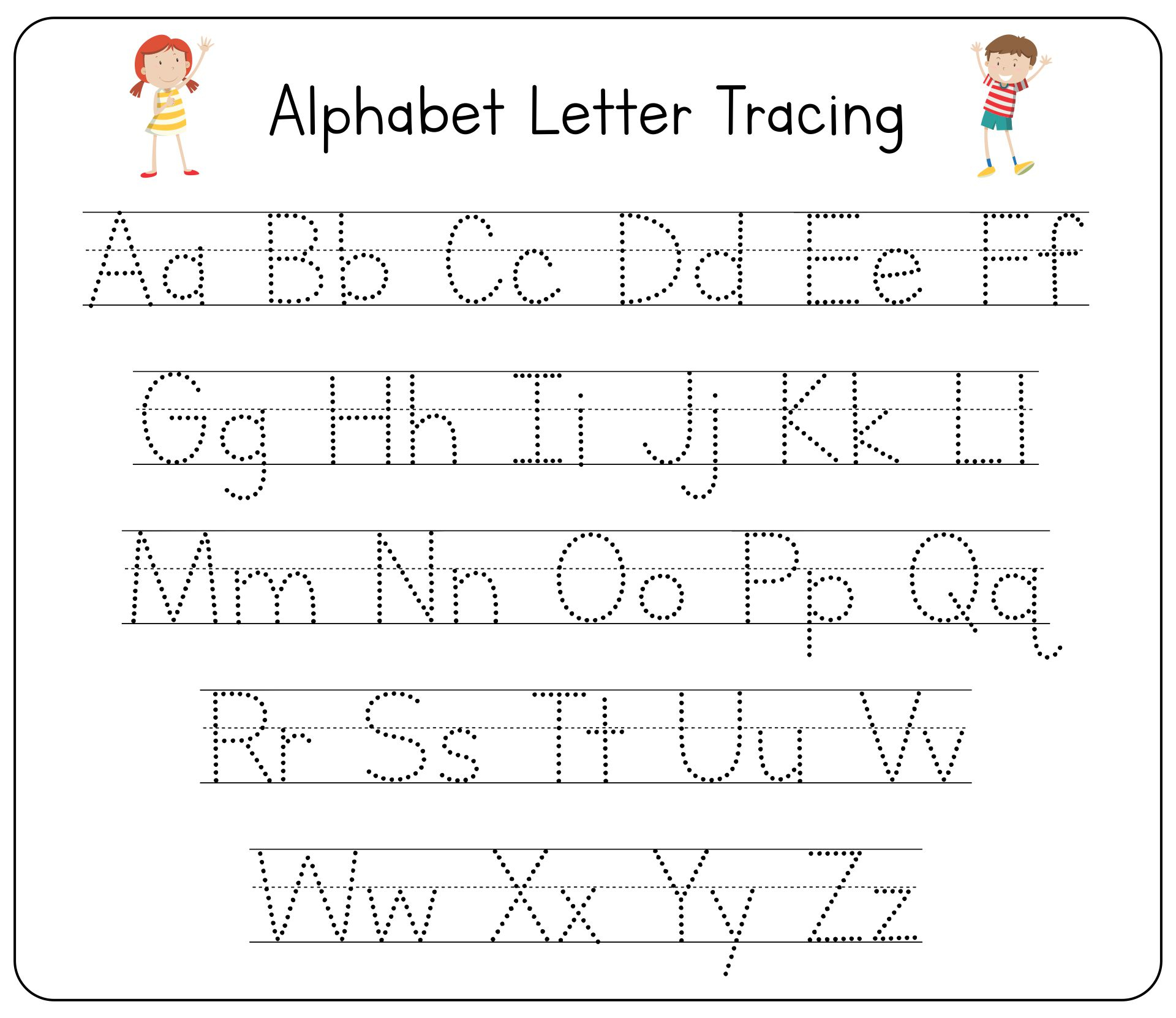 Printable Letter Tracing Free Printable Letter Tracing Free