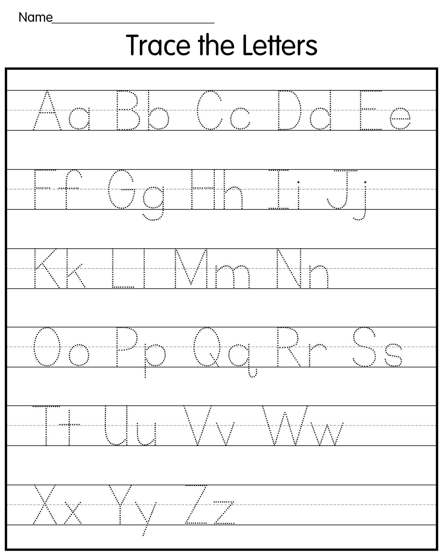 10 Best Free Printable Tracing Alphabet Letters Printablee Printable 10 Best Free Printable Tracing Alphabet Letters Printablee Printable