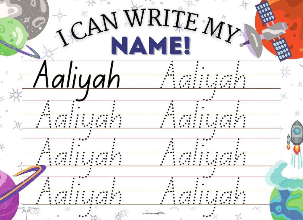 Aaliyah Traceable First Name Printable 9 Styles Beach Etsy