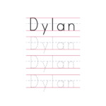 Coloring Pages Kids Printable Name Tracing Worksheets Pdf Free