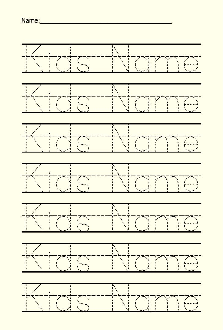 Create Name Tracing Worksheets Create Name Tracing Worksheets