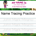 Createprintables Name Tracing Practice Original Name Trace Worksheets