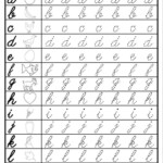 Cursive Lowercase Letter Tracing Worksheets Cursive Writing