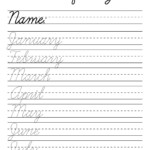 Cursive Name Practice Printables Printable World Holiday
