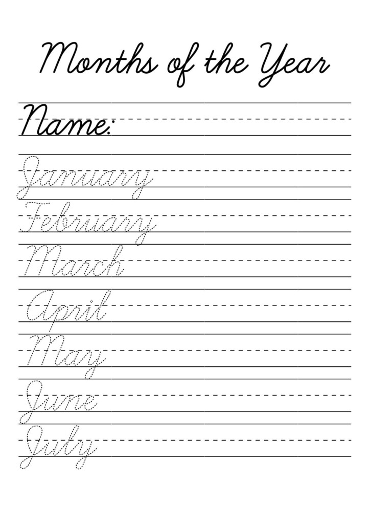 Cursive Name Practice Printables Printable World Holiday
