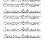 Cursive Name Worksheet Generator