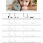 Custom Cursive Name Tracing Worksheet Fenestra Publishing