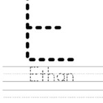 Ethan Worksheet Writing Practice Preschool Name Tracing Worksheets