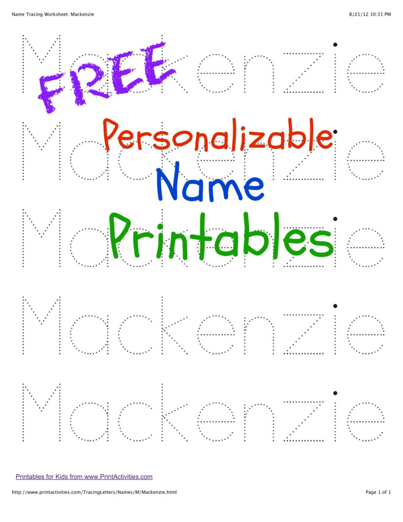 Free Printable Names