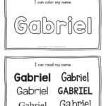 Gabriel Name Printables For Handwriting Practice A To Z Teacher