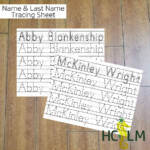 Kids First Last Name Tracing Worksheet Learning To Write Children s