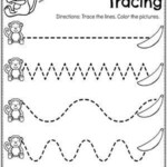 Kindergarten Tracing Lines Worksheets For 3 Year Olds Printable