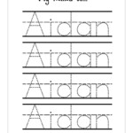Name Tracing Maker Alphabetworksheetsfreecom Name Tracing Worksheet