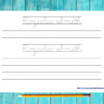 Name Tracing Worksheet Evans Name Tracing Worksheets