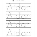 Name Tracing Worksheet Generator Preschool Worksheets