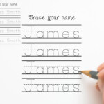 Name Tracing Worksheet James Nametracing Worksheets