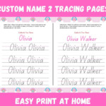 Name Tracing Worksheet Walker Nametracing Worksheets