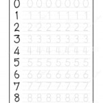 Number Trace Worksheets Tracing For Preschool Grade Word