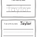Perforated Name For Tracing Name Tracing Worksheets
