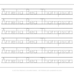 Personalized Name Tracing Worksheets Free Pancakes A Children s Brand
