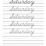 Printable Cursive Name Practice Printable Blank World