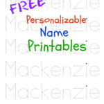 Printable Name Tracing Worksheets Printable Worksheets
