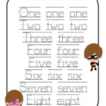 Printable Number Names Worksheets Activity Shelter