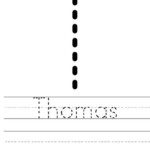 Thomas Worksheet D Nealian Twisty Noodle Preschool Names Preschool