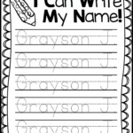 Trace Your Name Worksheets Activity Shelter Kindergarten Names