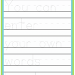 Tracing Letters Worksheets Printable