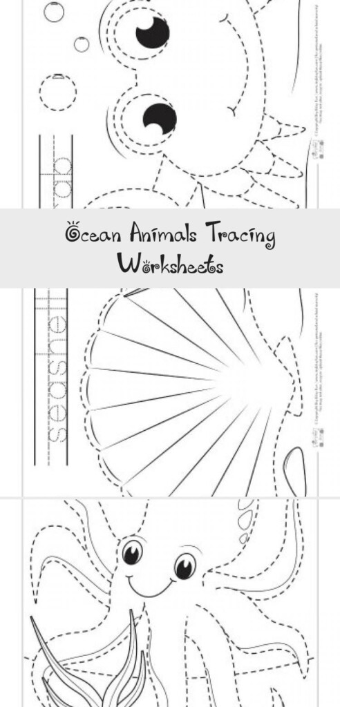 Tracing Ocean Animal Name Name Tracing Worksheets